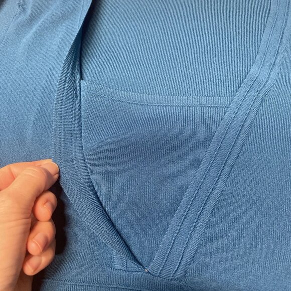 Spence Turquoise Teal Career Wear Blouse Mock Camisole Women Large Mature - Picture 6 of 11